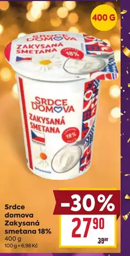 Billa Srdce domova Zakysaná smetana 18% nabídka