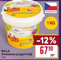 Billa BILLA Smetanový jogurt bílý nabídka