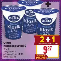 Billa OLMA Klasik jogurt bílý nabídka