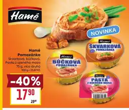 Billa Hamé Pomazánka nabídka