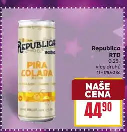 Billa Republica RTD nabídka