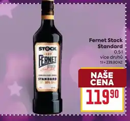 Billa Fernet Stock Standard nabídka