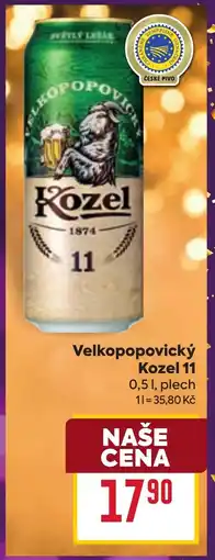 Billa Velkopopovický Kozel 11 nabídka