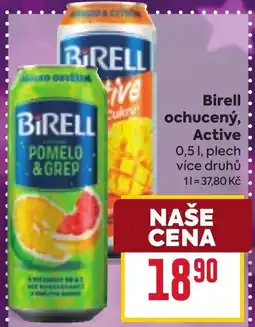 Billa Birell ochucený, Active nabídka