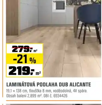 Laminátová podlaha dub alicante