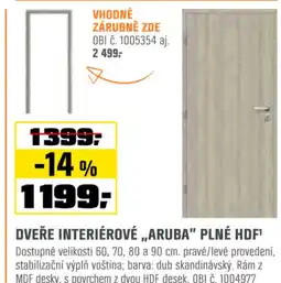 OBI Dveře interiérové „,aruba" plné hdf¹ nabídka