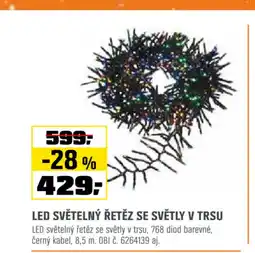 OBI Led světelný řetěz se světly v trsu nabídka