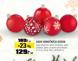 OBI Sada vánočních ozdob nabídka