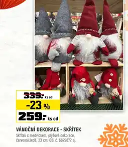 OBI Vánoční dekorace - skřítek nabídka