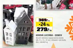 OBI Kovová lucerna - domek nabídka