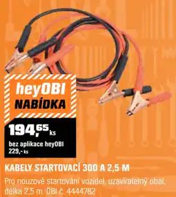 OBI Kabely startovací 300 a 2,5 m nabídka