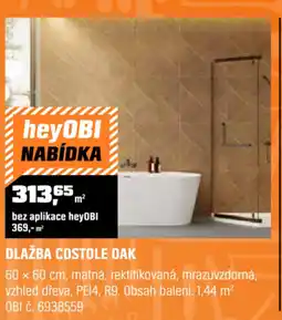 OBI Dlažba costole oak nabídka