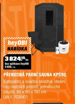 OBI Přenosná parní sauna kps90 nabídka
