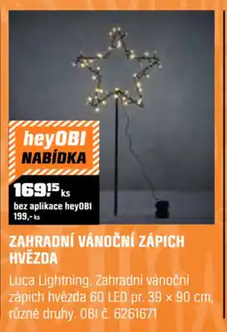 OBI Zahradní vánoční zápich hvězda nabídka