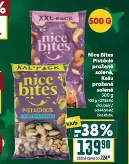 Billa Nice bites kešu pražené solené nabídka