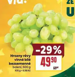 Billa Hrozny révy vinné bílé nabídka