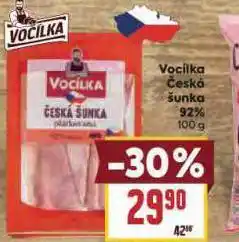 Billa Vocílka česká šunka nabídka