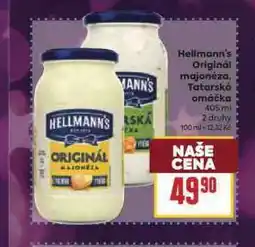 Billa Hellmann's tatarská omáčka nabídka