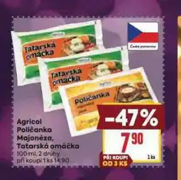 Billa Agricol tatarská omáčka nabídka