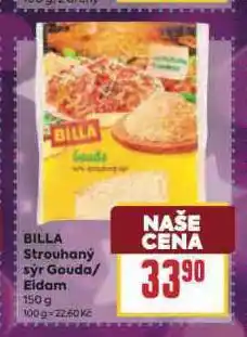 Billa Strouhaný sýr eidam nabídka