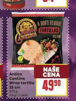 Billa Antica cantina wrap tortilla nabídka