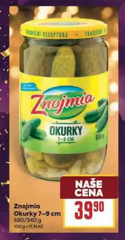 Billa Znojmia okurky nabídka