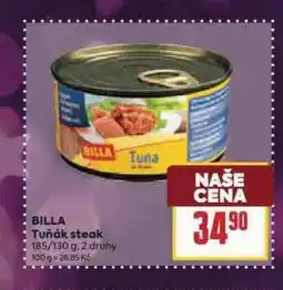 Billa Tuňák steak nabídka
