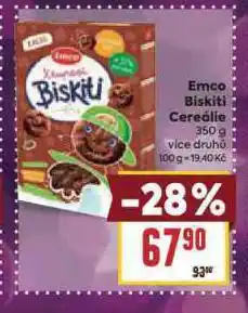 Billa Emco biskiti nabídka