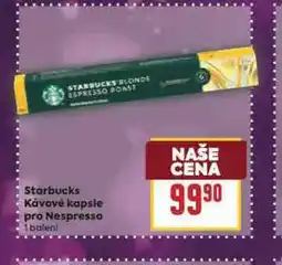 Billa Starbucks kávové kapsle nabídka