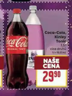 Billa Kinley tonic nabídka