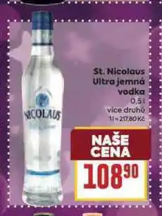 Billa St. nicolaus vodka nabídka