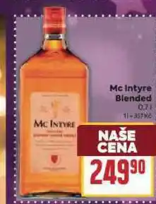 Billa Mc intyre blended scotch whisky nabídka