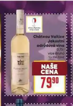 Billa Chateau valtice nabídka
