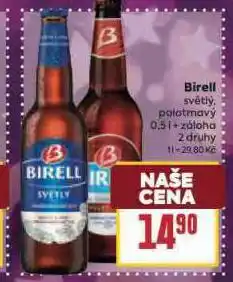 Billa Birell nealkoholické pivo nabídka