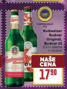 Billa Pivo budweiser budvar nabídka