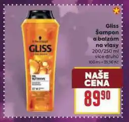 Billa Gliss šampon na vlasy nabídka