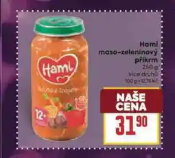 Billa Hami masozeleninový příkrm nabídka