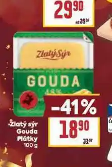 Billa Zlatý sýr gouda nabídka