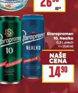 Billa Pivo staropramen nealko nabídka