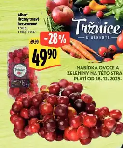 Albert Hrozny tmavé bezsemenné nabídka