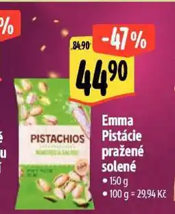 Albert Emma pistácie pražené solené nabídka