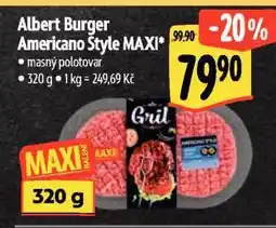 Albert Burger americano style nabídka
