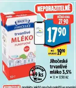Albert Jihočeské trvanlivé mléko nabídka