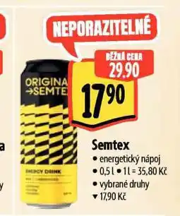 Albert Semtex energy drink nabídka