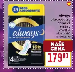 Billa Always ultra quatro dámské vložky nabídka