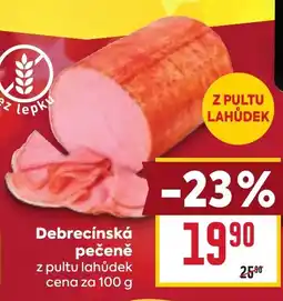 Billa Debrecínská pečeně nabídka