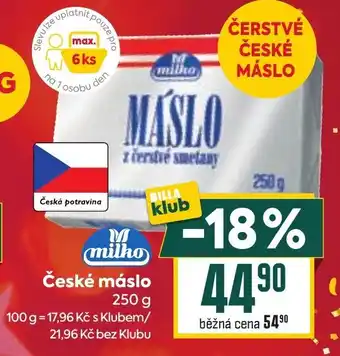 České máslo