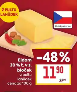 Billa Eidam 30% t. v s. bloček nabídka