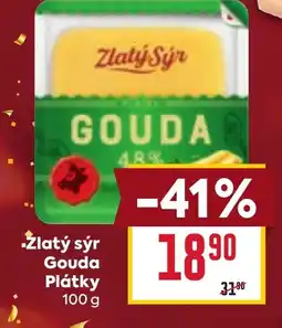 Billa Zlatý sýr Gouda Plátky nabídka