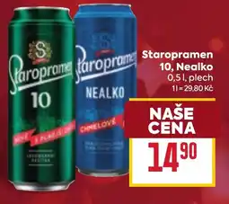 Billa Staropramen 10, Nealko nabídka